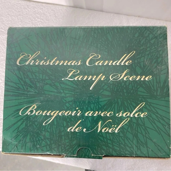 Vintage Christmas Candle Lamp Scene Santa Sleigh Toys  Kids Festive Decor - Picture 11 of 16